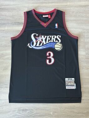 Philadelphia 76ers Souvenir Allen Iverson #3 Black Jersey XXL